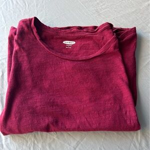 Old Navy Deep Red Casual Top